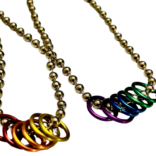 2 LUV3R'S Beaded chain set of 2 one for you, one for your boo